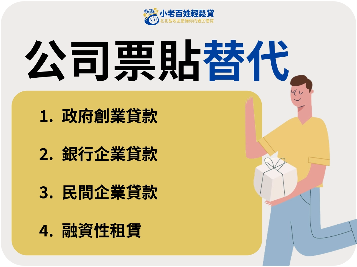 小老百姓輕鬆貸|除了公司票貼，還有哪些解決辦法？