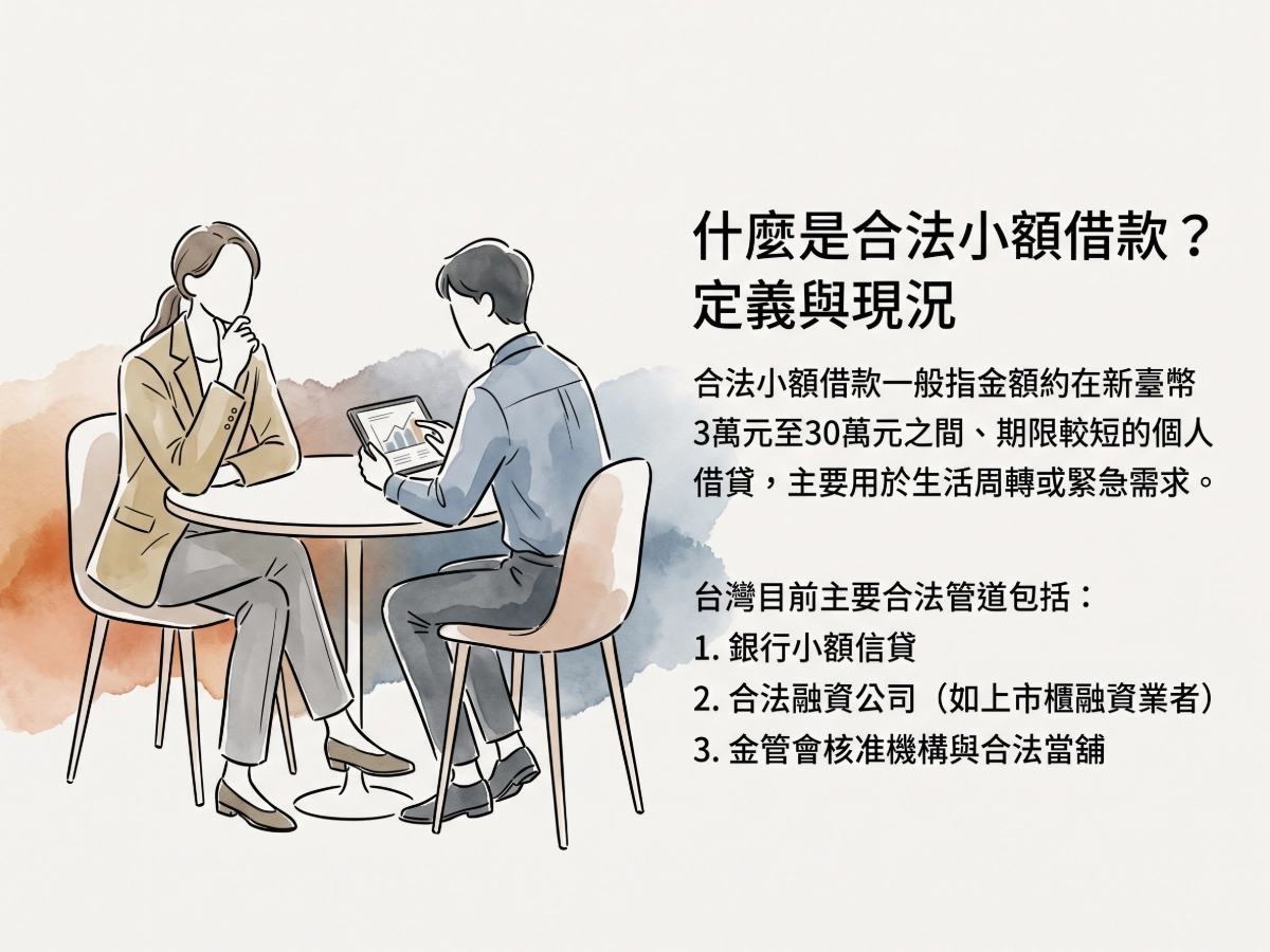 什麼是合法小額借款？定義與現況