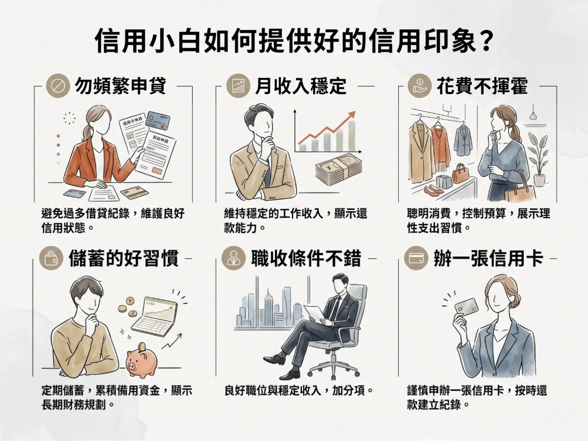 信用小白如何提供好的信用印象