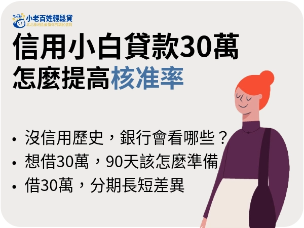 信用小白貸款30萬怎麼提高核准率
