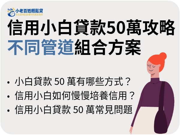 信用小白貸款50萬攻略，讓我們用組合拳擊破拒貸！不同管道組合方案