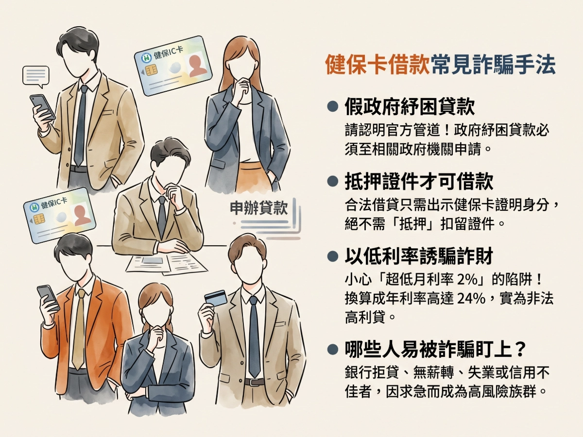 健保卡借款的詐騙手法