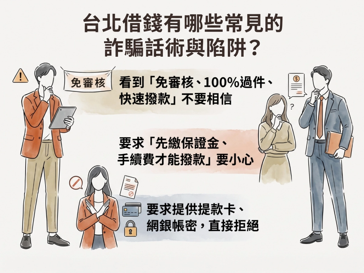 台北借錢有哪些常見的詐騙話術與陷阱