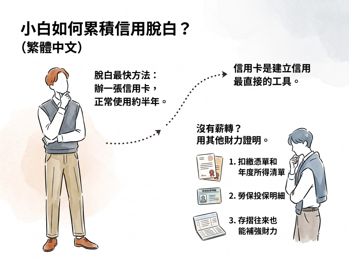 小白如何累積信用脫白