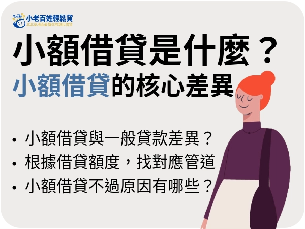 小額借貸是什麼？申請前先了解清楚，才能事倍功半找到需要的貸款！