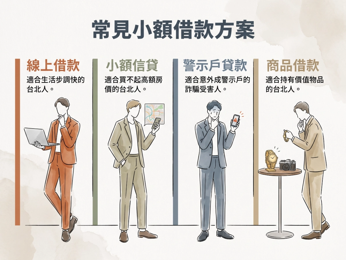 常見小額借款方案