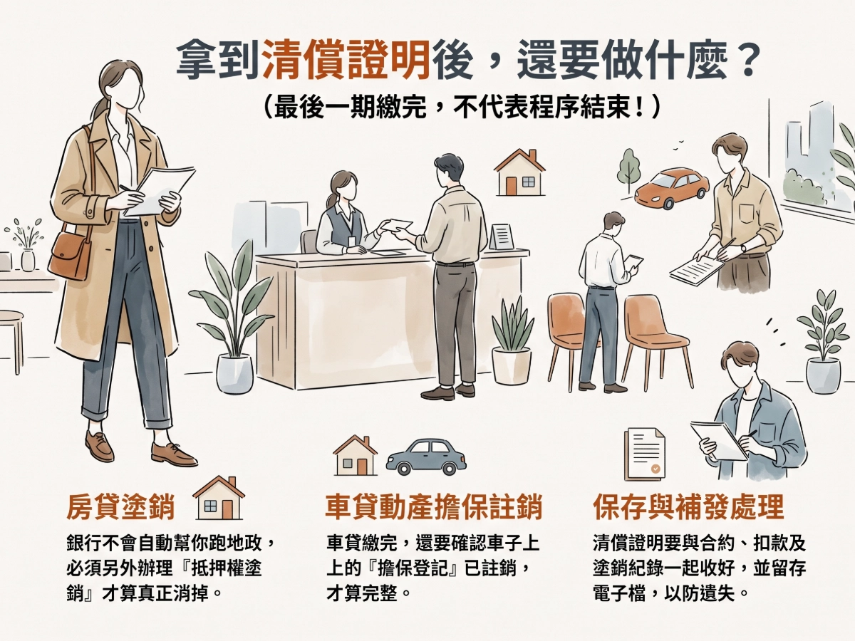 拿到清償證明後,還要做什麼?