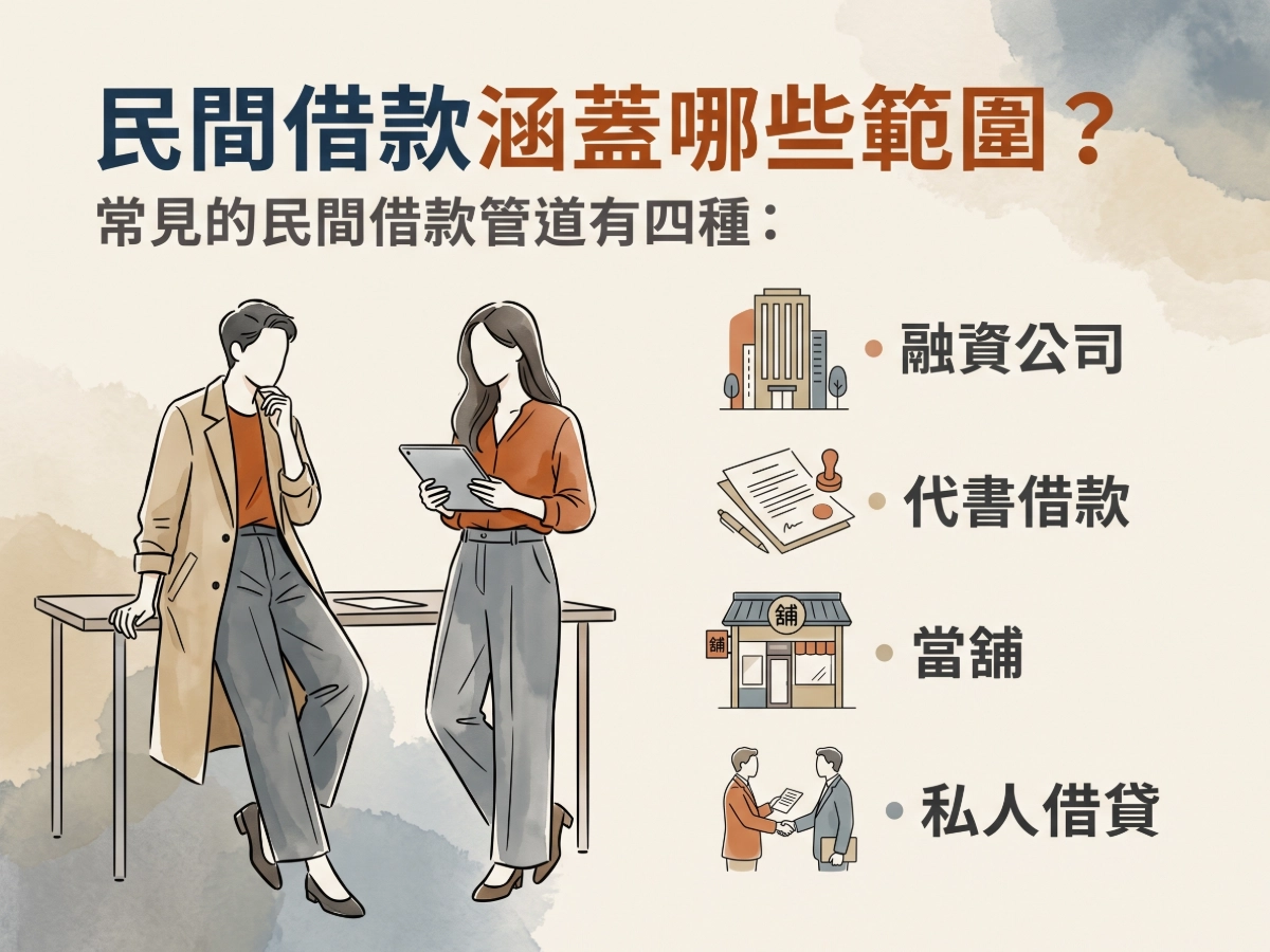 民間借款涵蓋哪些範圍