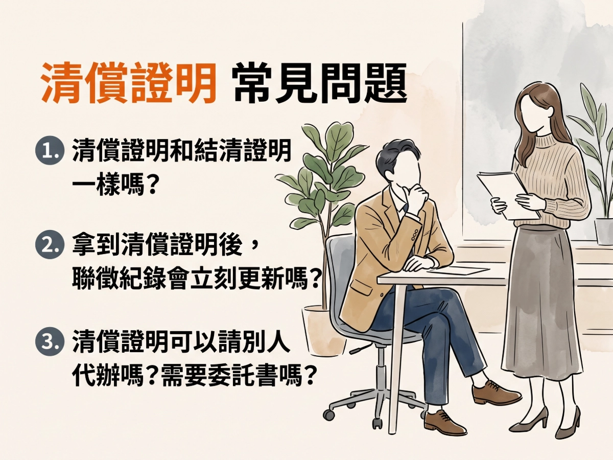 清償證明常見問題