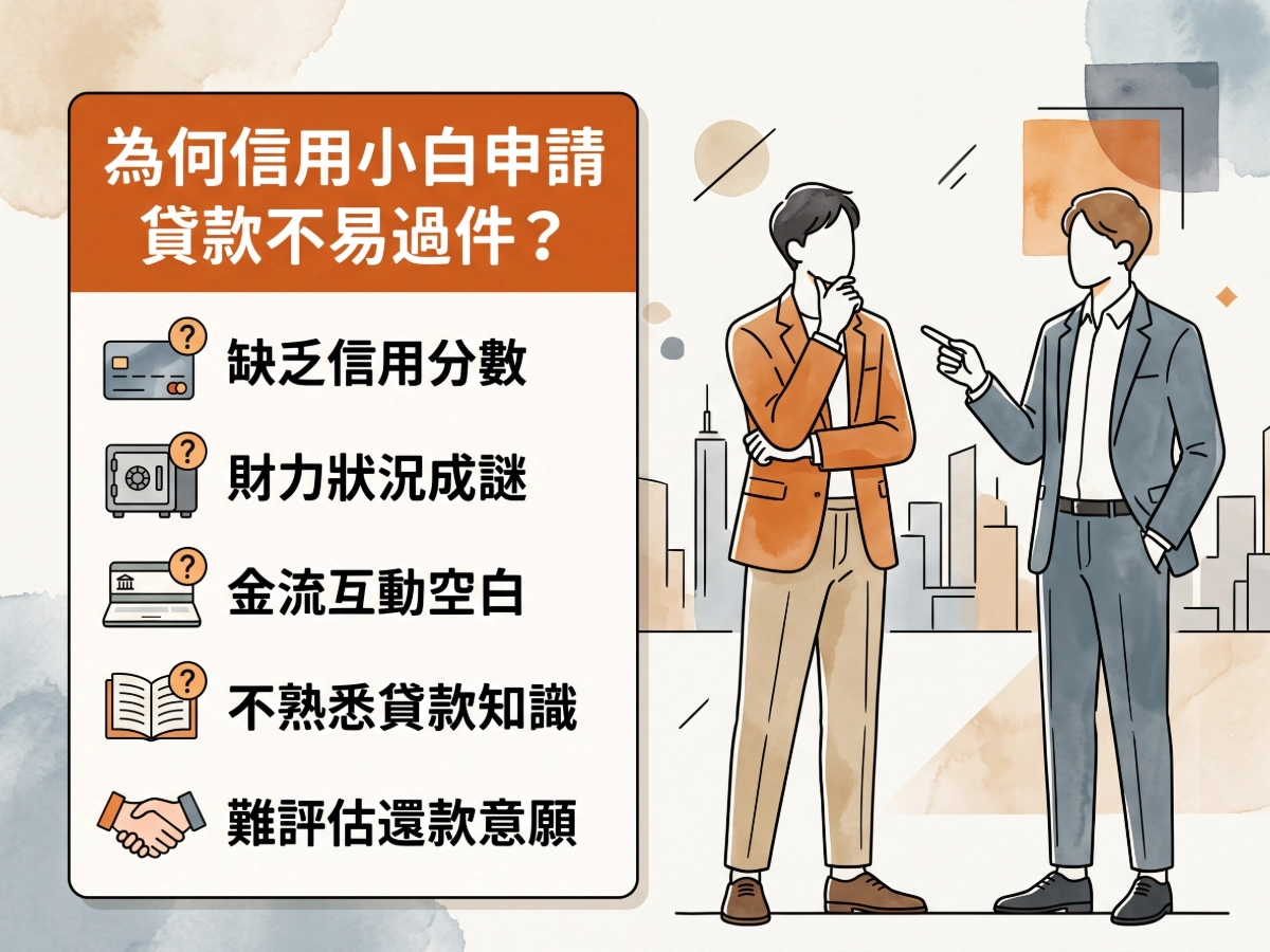 為何信用小白申請貸款不易過件