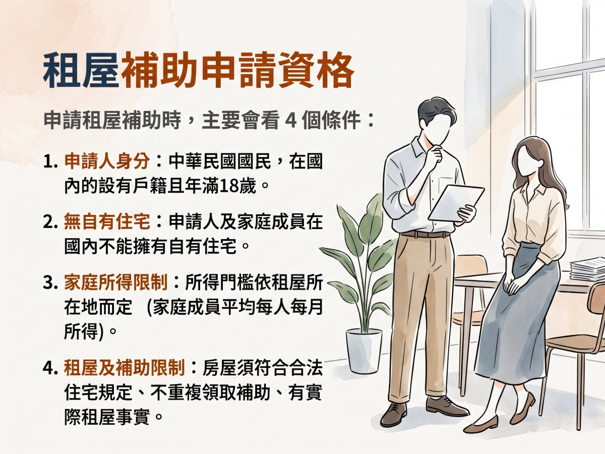 租屋補助申請資格
