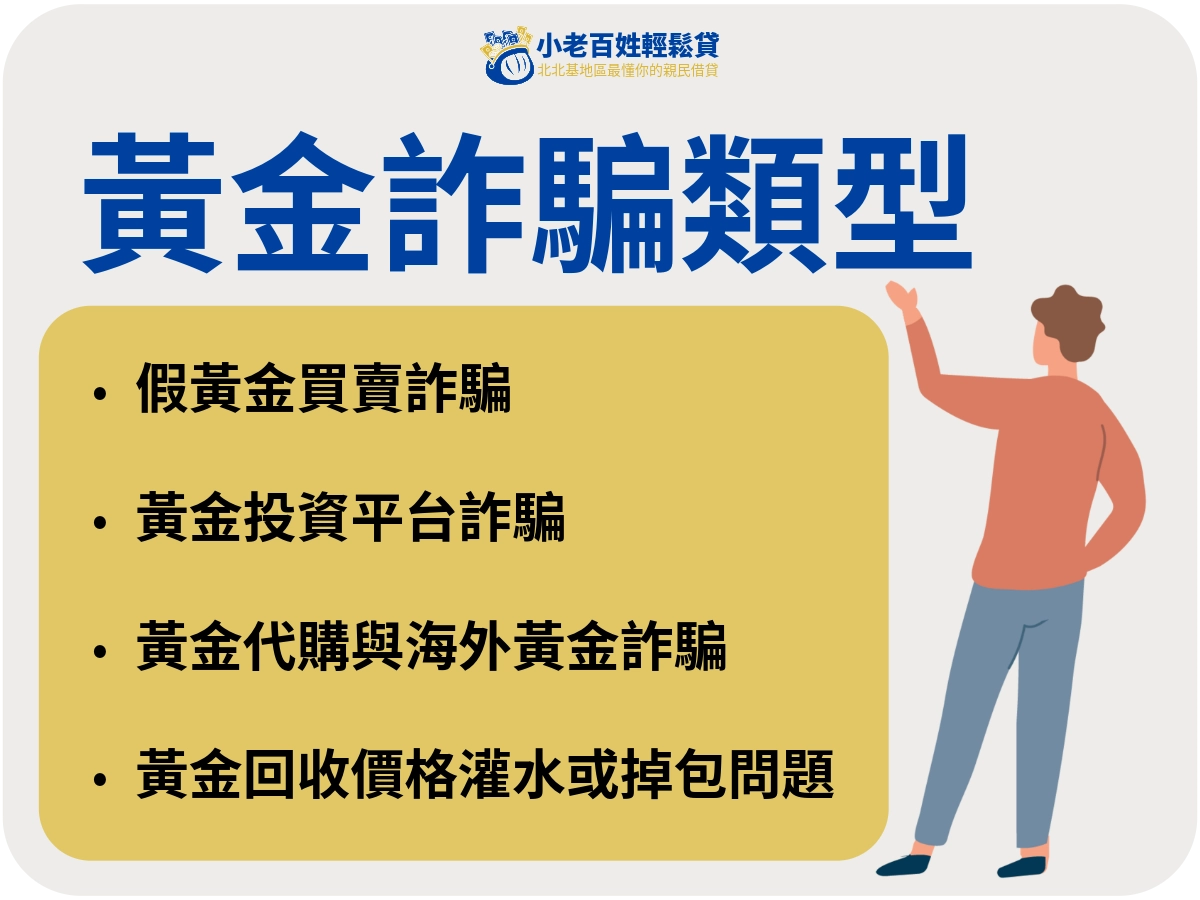 黃金詐騙類型